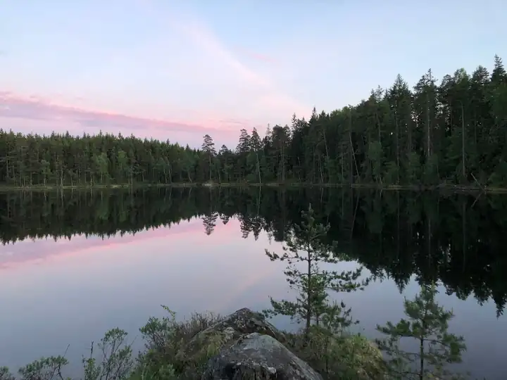 Dusk over the lake